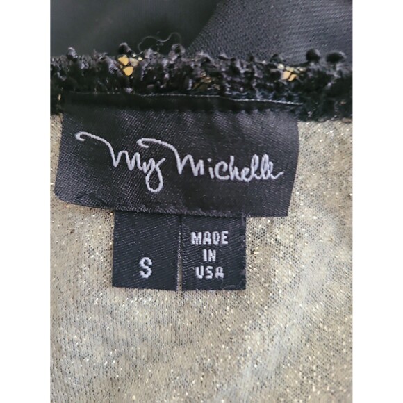 Y2K My Michelle Black Babydoll Maxi Dress Sz S - Picture 7 of 7